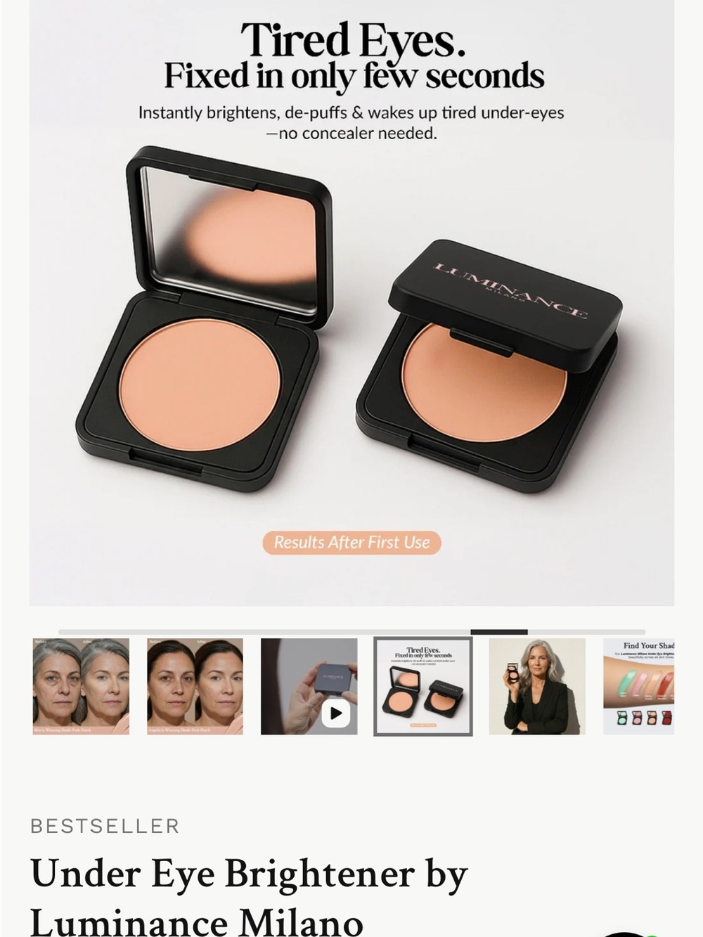Under Eye Brightener - Peach Pink